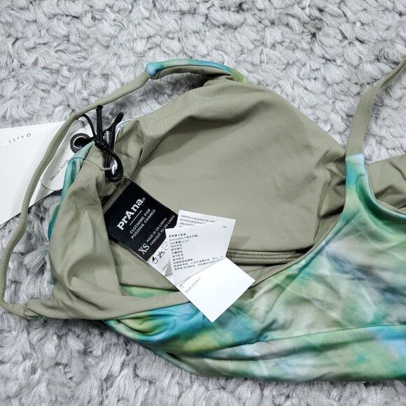 Prana Willow Falls Reversible Bikini Swim Top Mirage Blue Green Size XS - Picture 4 of 5